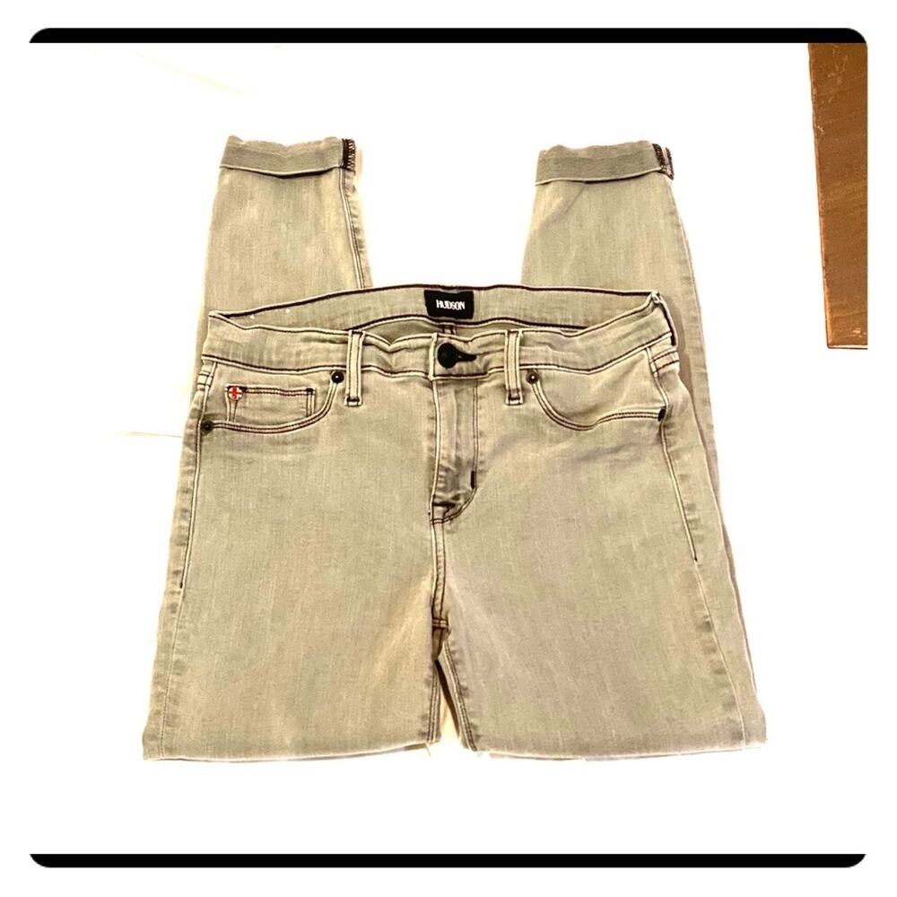 Hudson grey ankle skinny jeans size 29 mid-rise casual denim